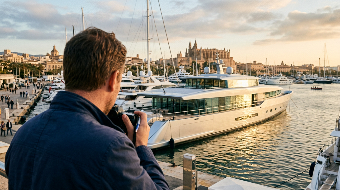 Palma: Steve Jobs superyacht med rymdålderns design syns