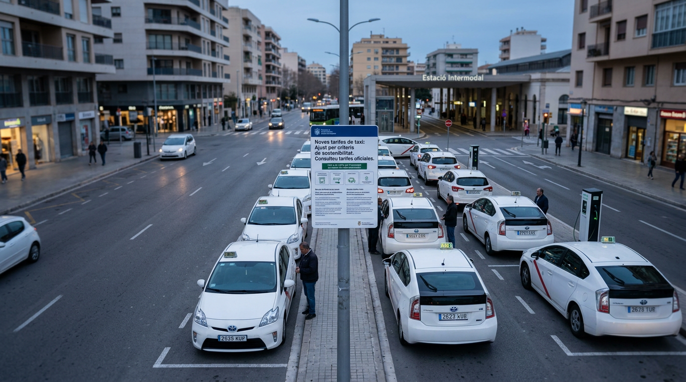 Palma taxihyror chockhöjs 25 procent efter nya krav