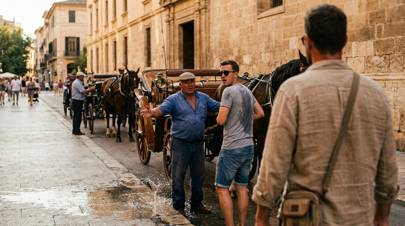 Palma utreder incident med turist och hästdroskförare