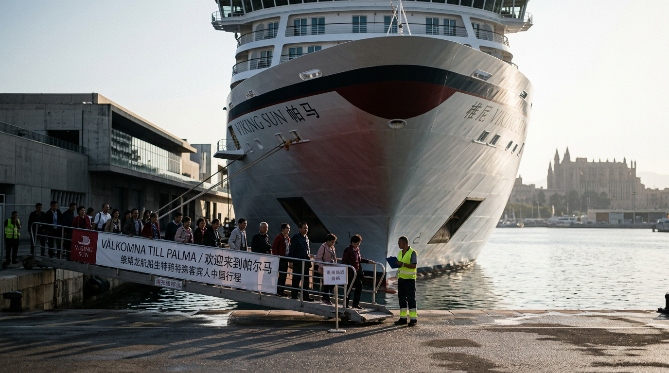Palma välkomnar Viking Cruises med kinesiska resenärer