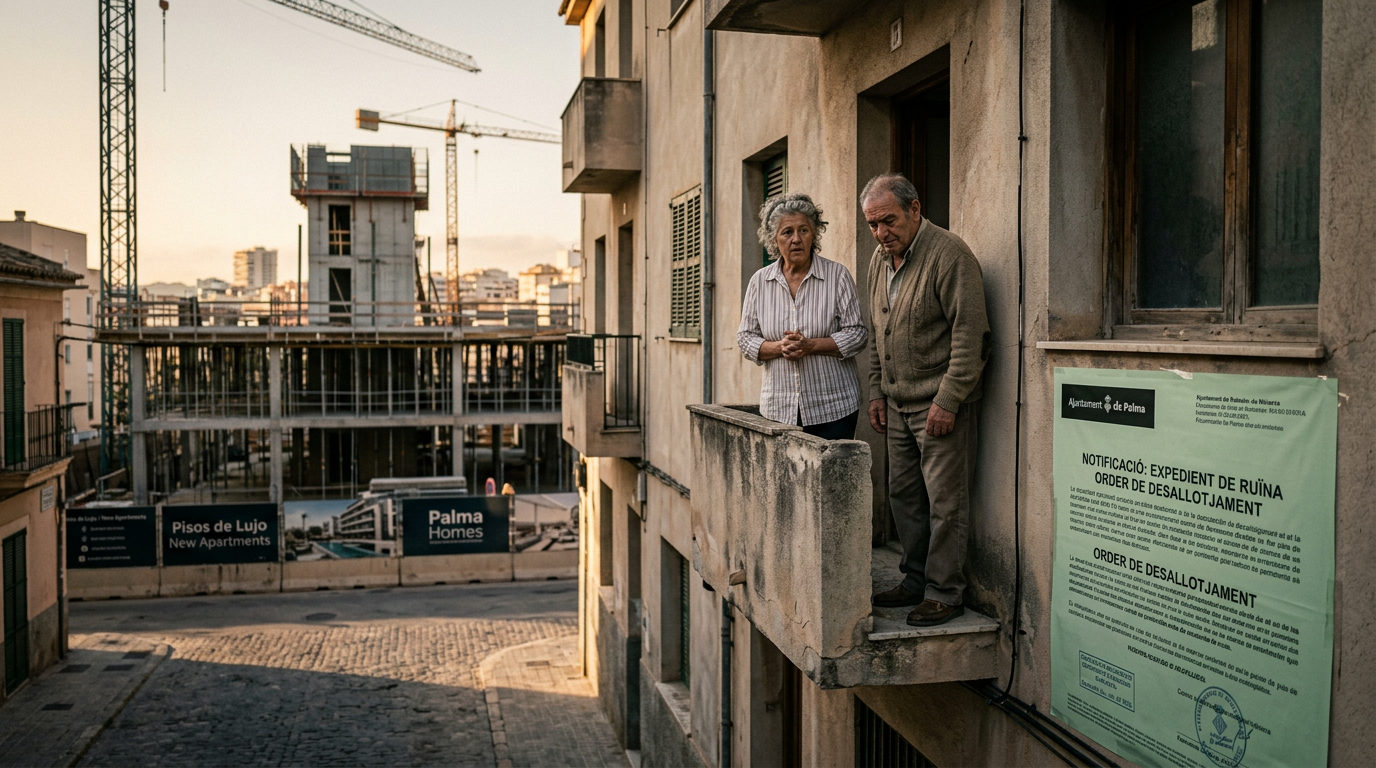 Palmafastighet förklaras ruin, hyresgäster oroas över luxbygge