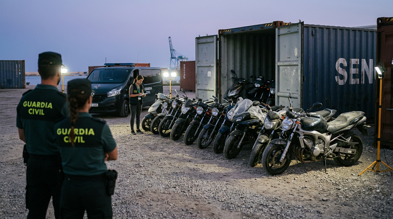 Polis avbryter motorcykelstöldliga, 19 hojar beslagtas