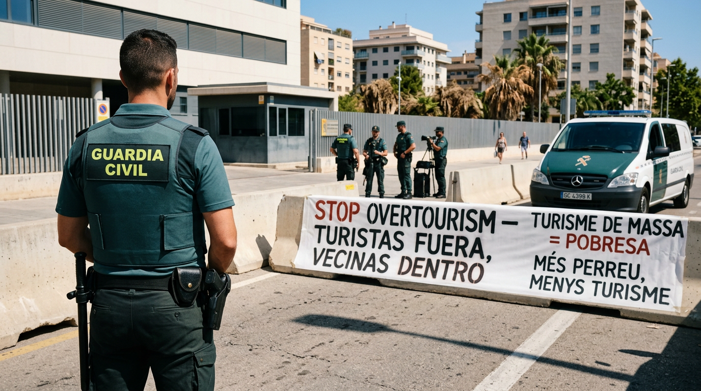 Polis kritiserar politiskt stöd för turistprotester