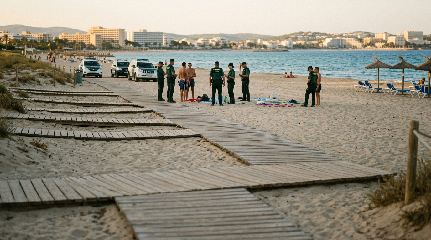 Polis krossade liga med strandrånare på Mallorca, 19 gripna