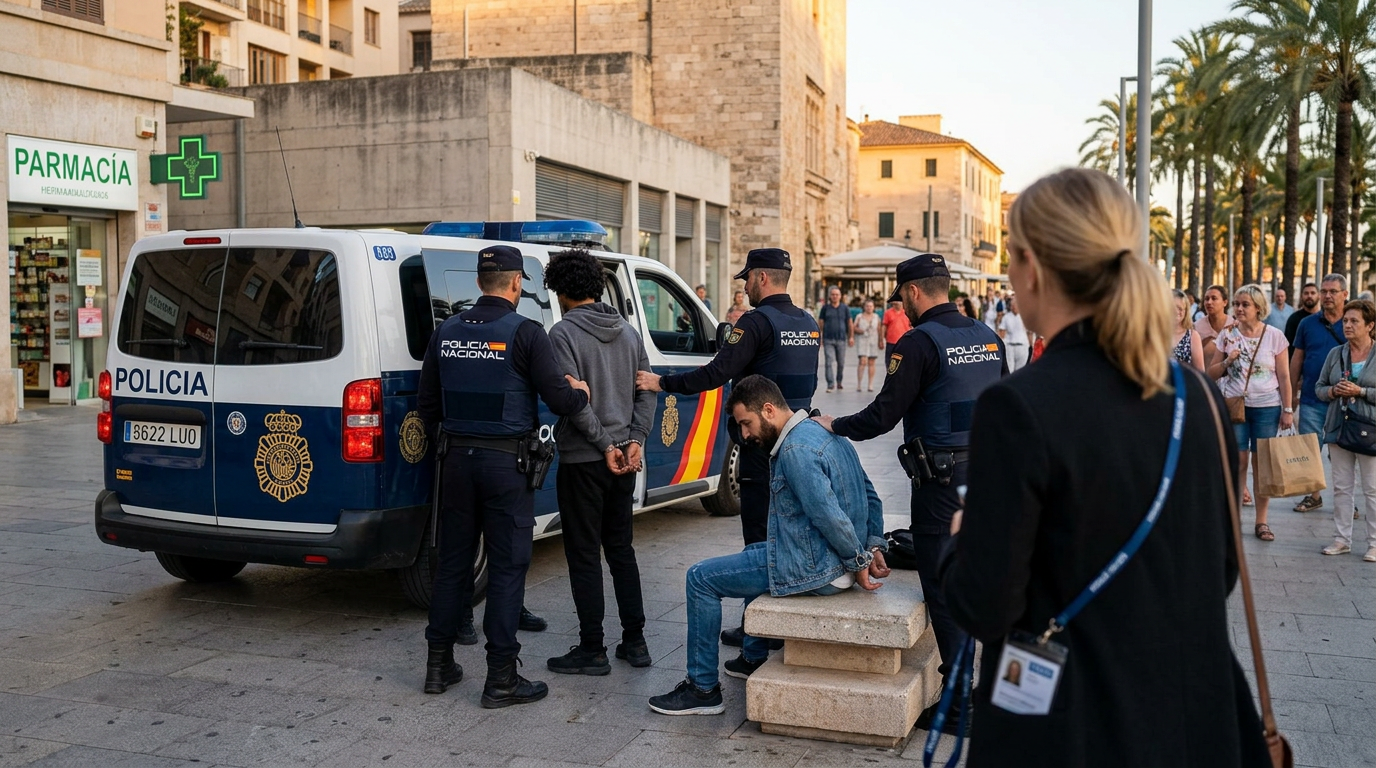 Polisen ingriper mot tjuvligor, 90 gripna i Palma
