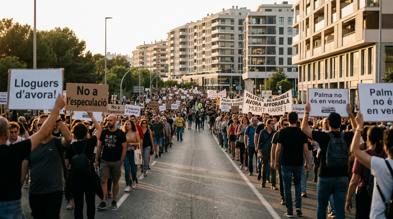 Protester mot skyhöga bostadspriser sprider sig