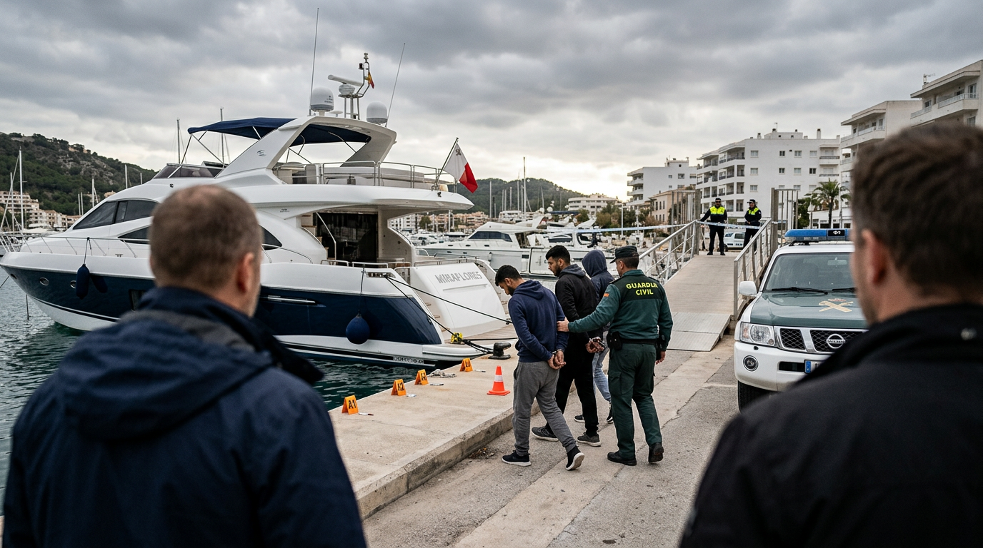 Puerto Andratx: Tre gripna för rån av lyxklocka på Mallorca