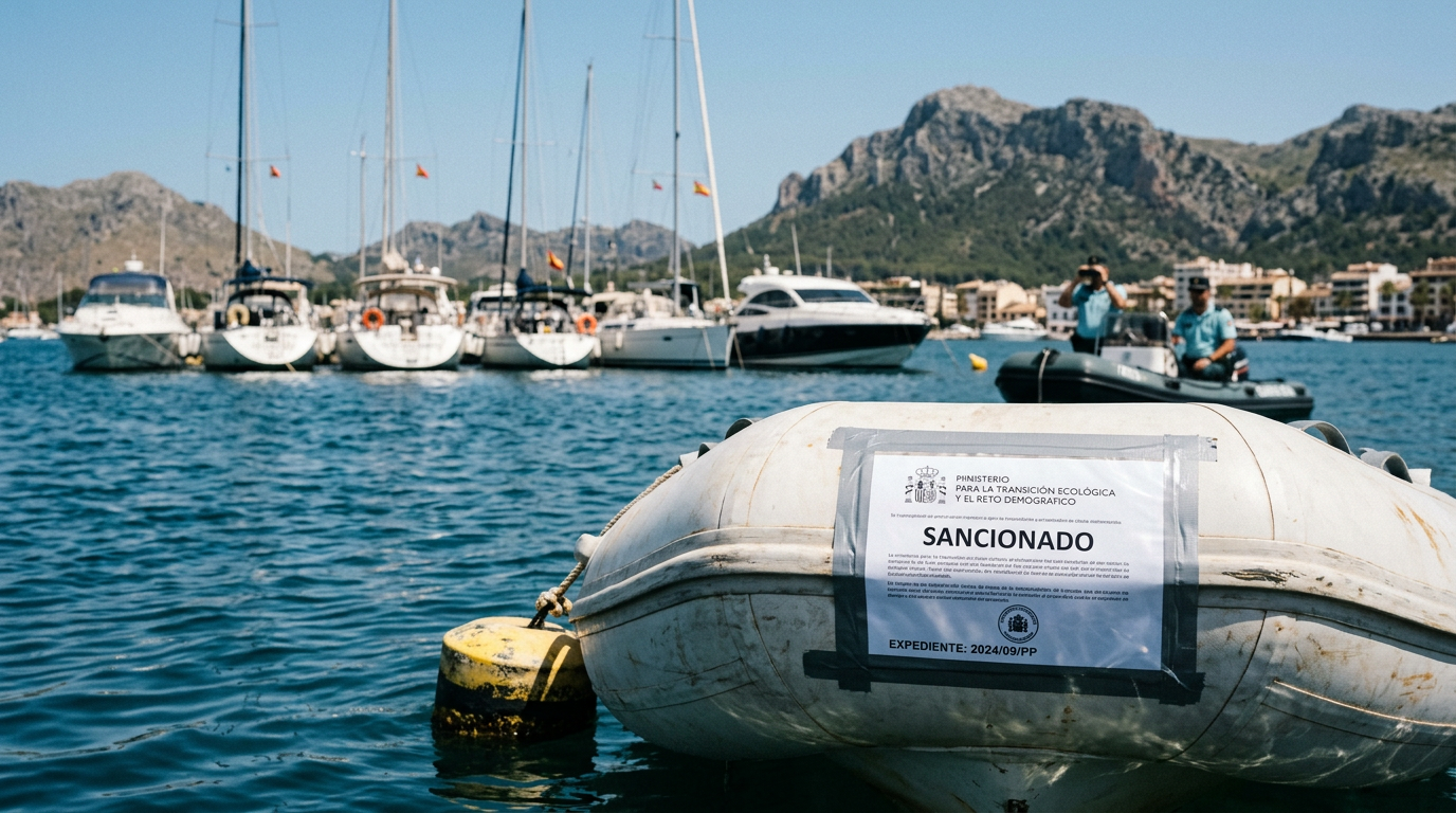 Puerto Pollensa agerar mot nio olovligt ankrade båtar