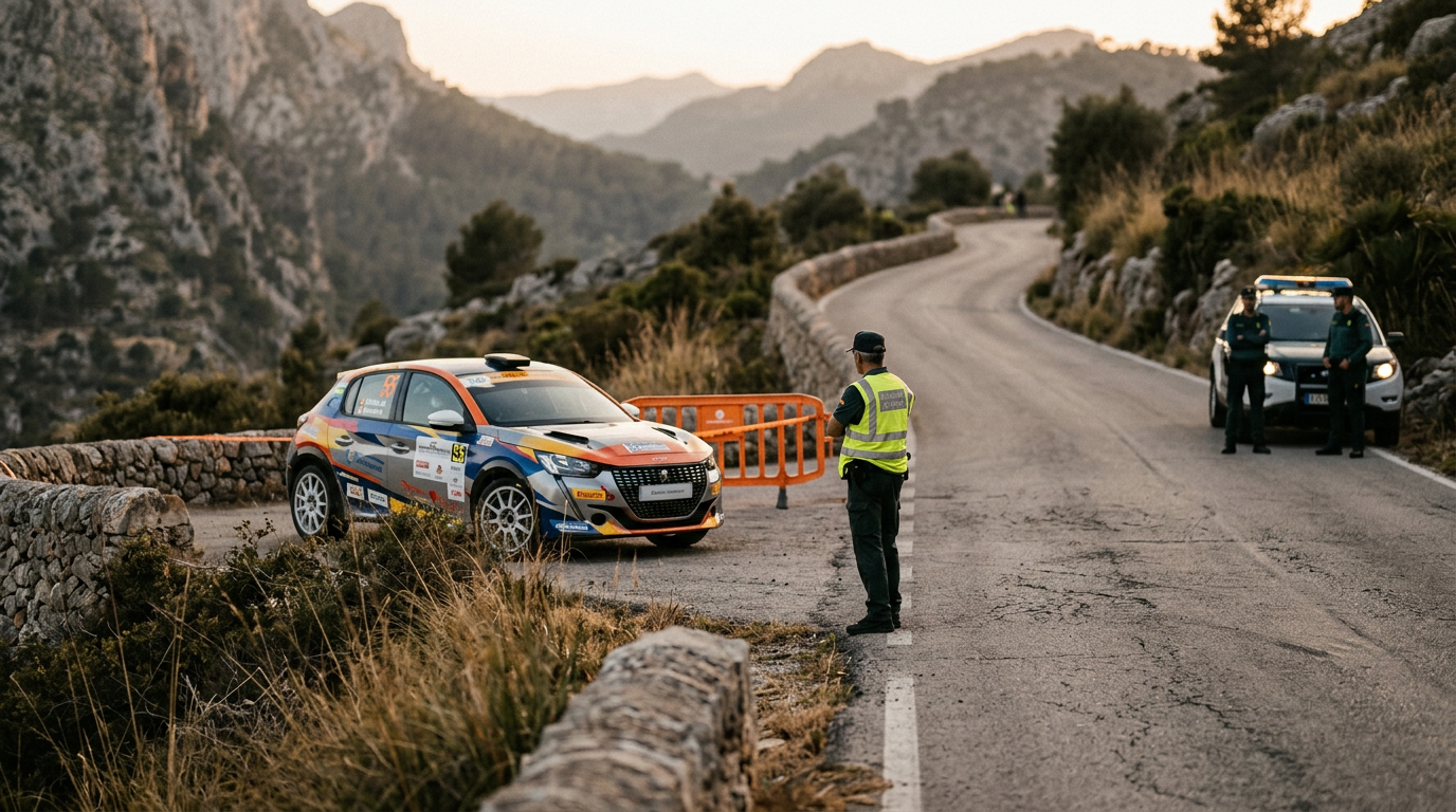 Rallyolycka på Mallorca: Tysk proffsförare allvarligt skadad