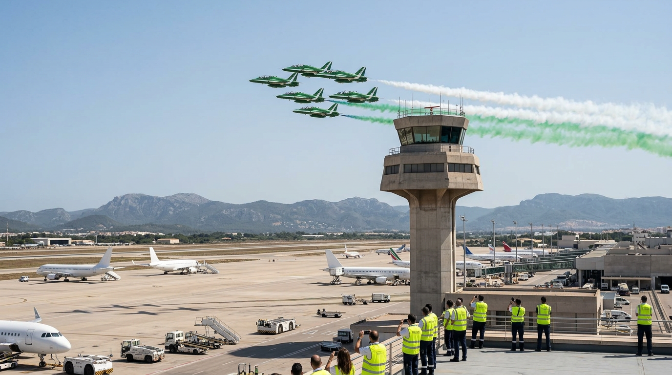 Saudiska flygvapnet imponerade med uppvisning i Palma