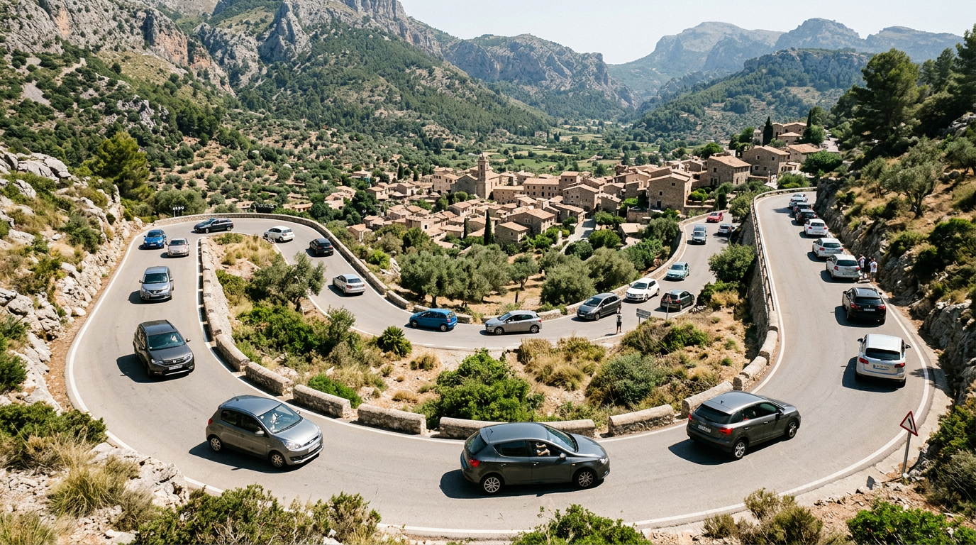 Sóller populärast bland bilburna turister i sommar