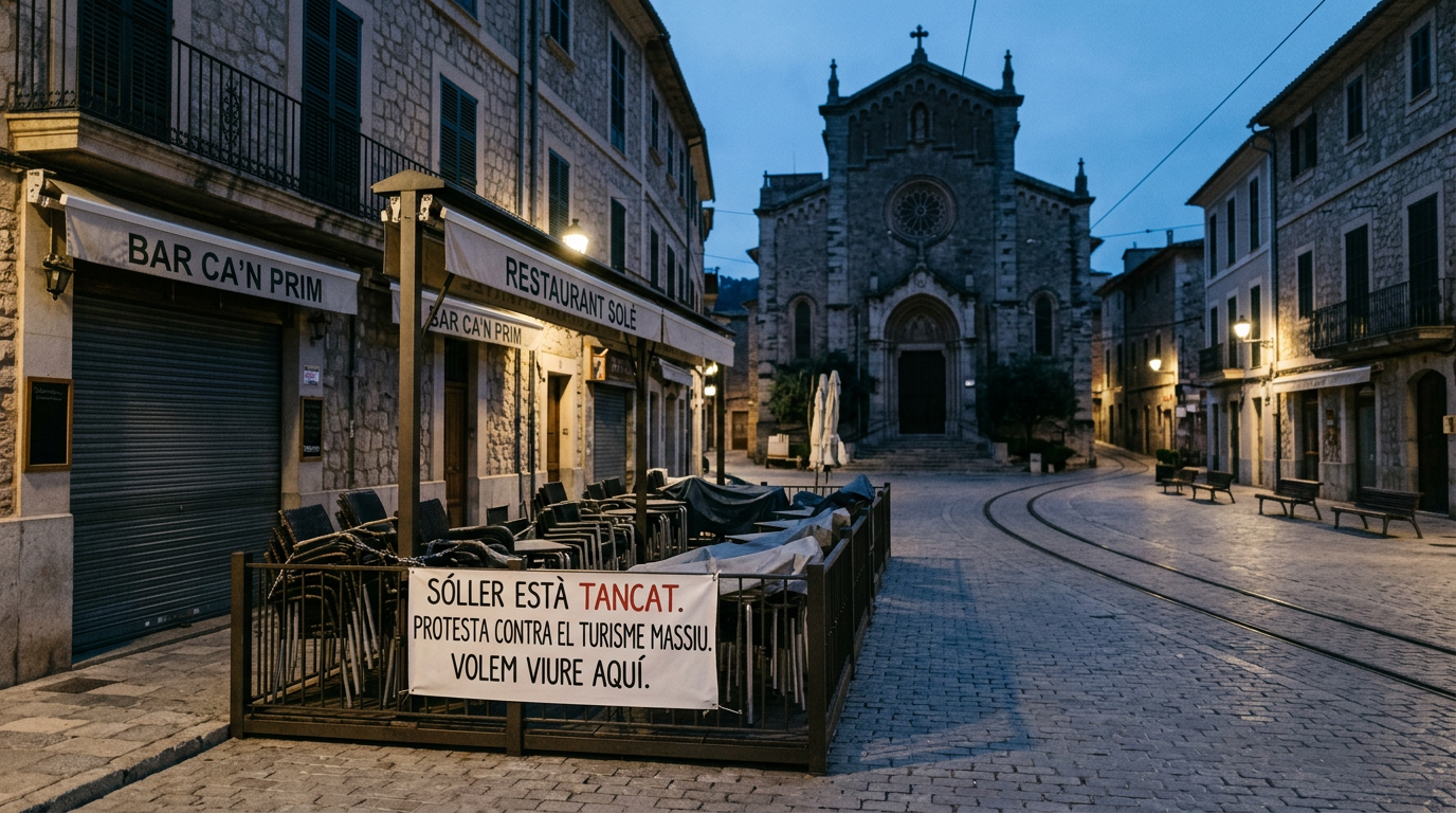 Sóller: Stängt på grund av protest mot massturism