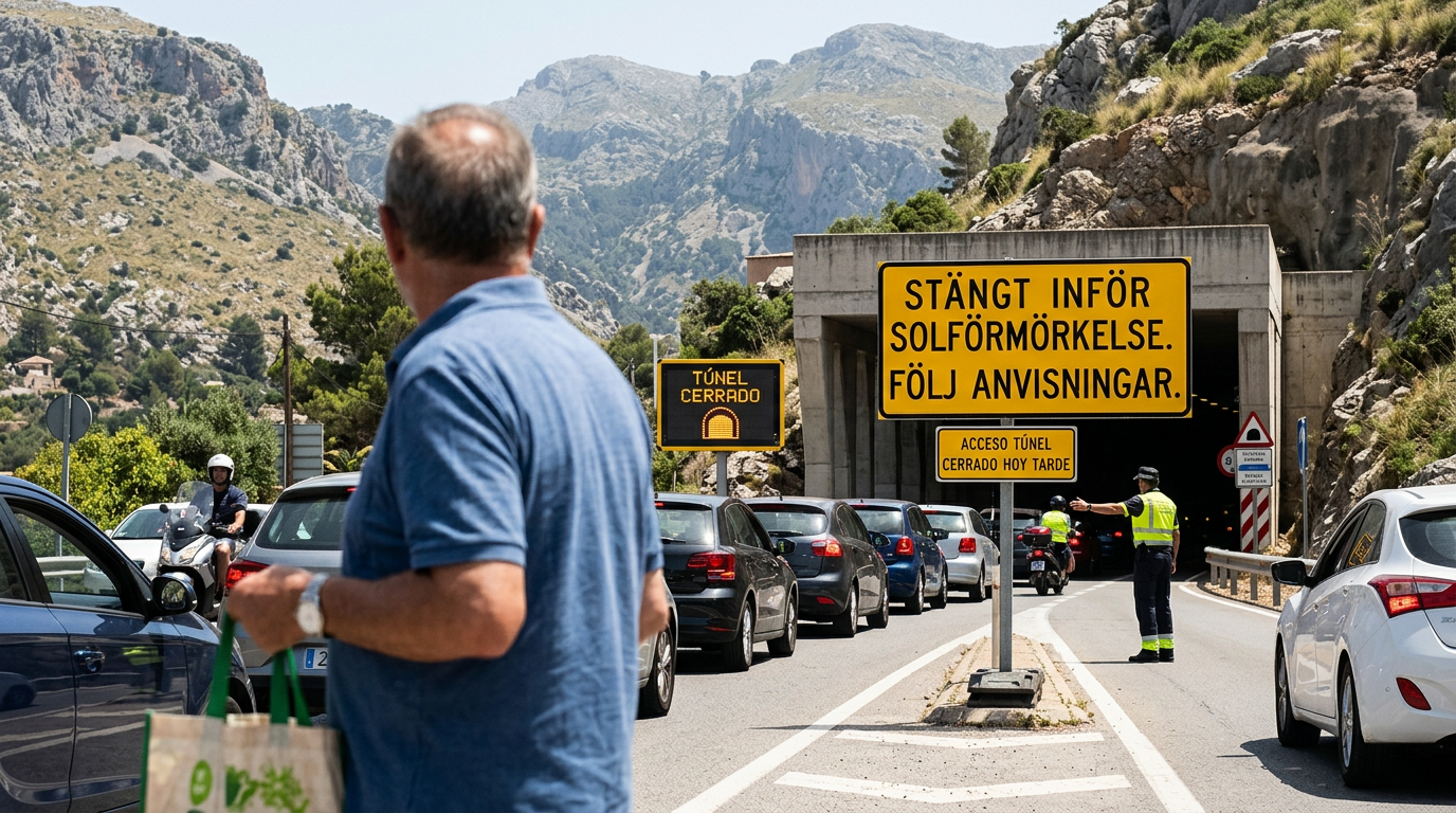 Sóller: Trafikkaos inför solförmörkelse och avstängningar