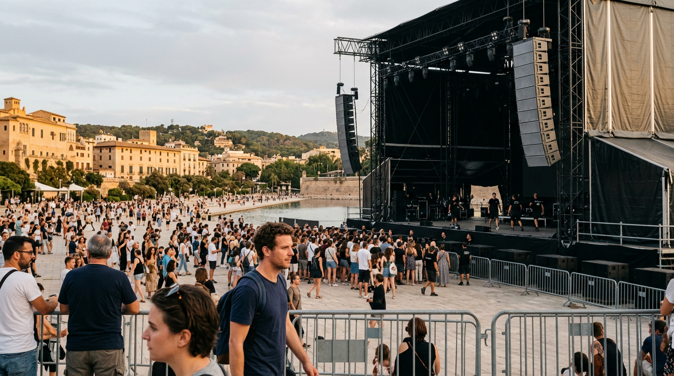 Stor sommarkonsert lockar tusentals till Palma
