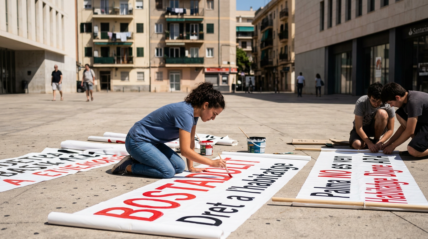 Stor bostadsprotest väntas i Palma nu på lördag