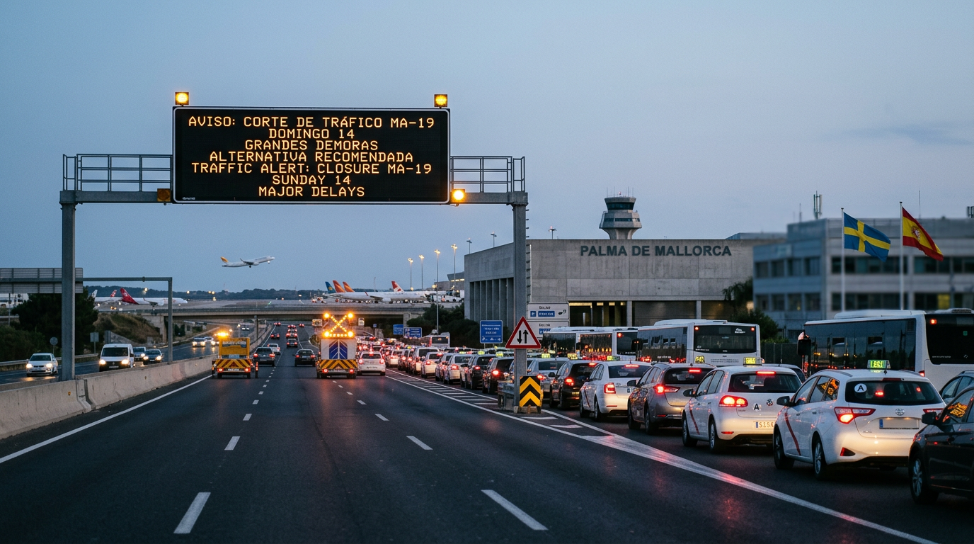 Stora trafikstörningar i helgen vid flygplatsen