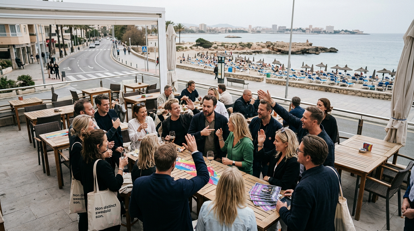 Svenskkändisar väller in över Mallorca: Mellofest och Mandelboom!