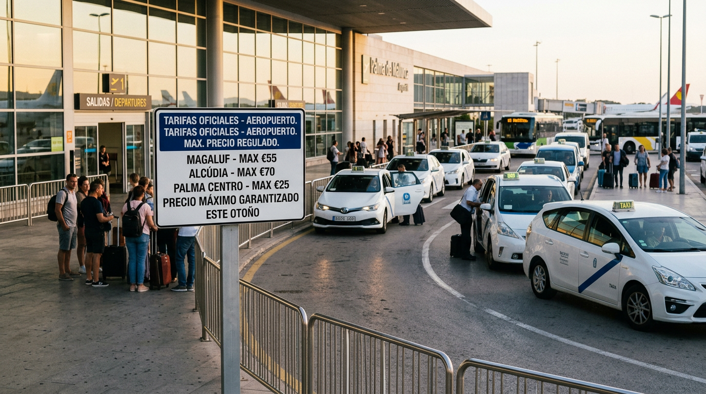 Taxipriser på Mallorca regleras med nytt pristak i höst