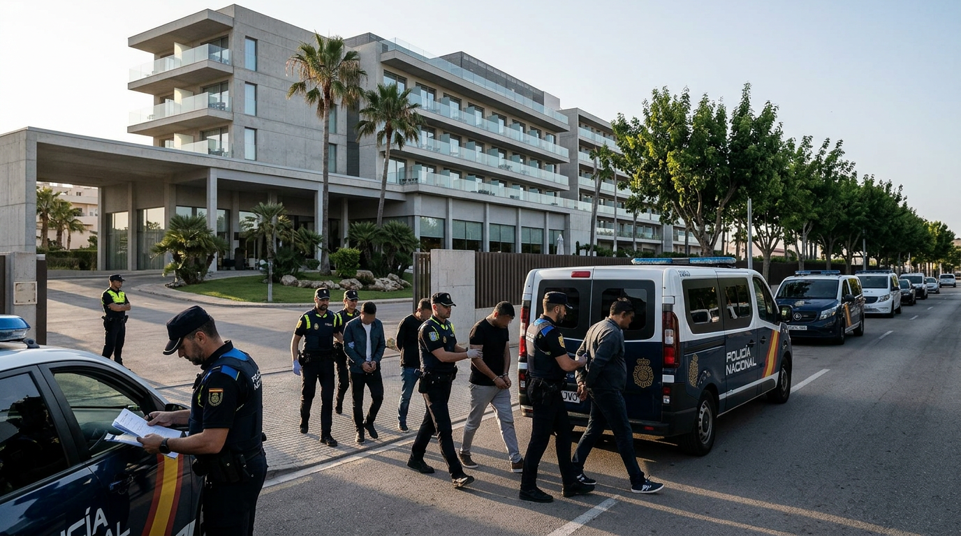Tio gripna för förfalskade dokument på Mallorca-hotell