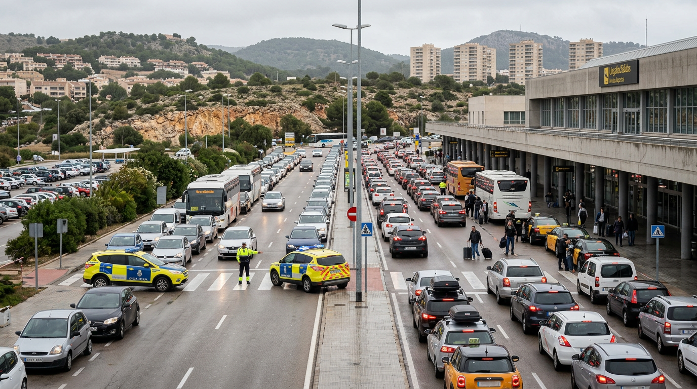 Kaos vid flygplatsen i Palma efter strejkhot