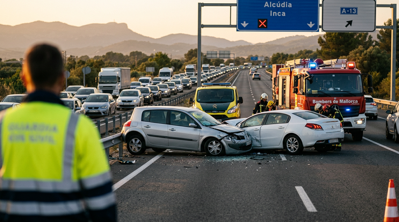Trafik: Olycka på MA-13 blockerar norra motorvägen