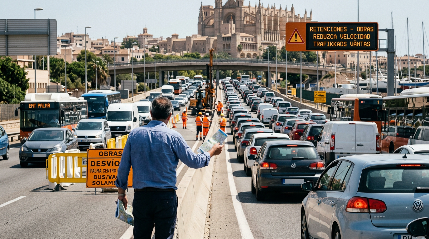 Trafikkaos väntas: Vägstängningar runt Palma i helgen