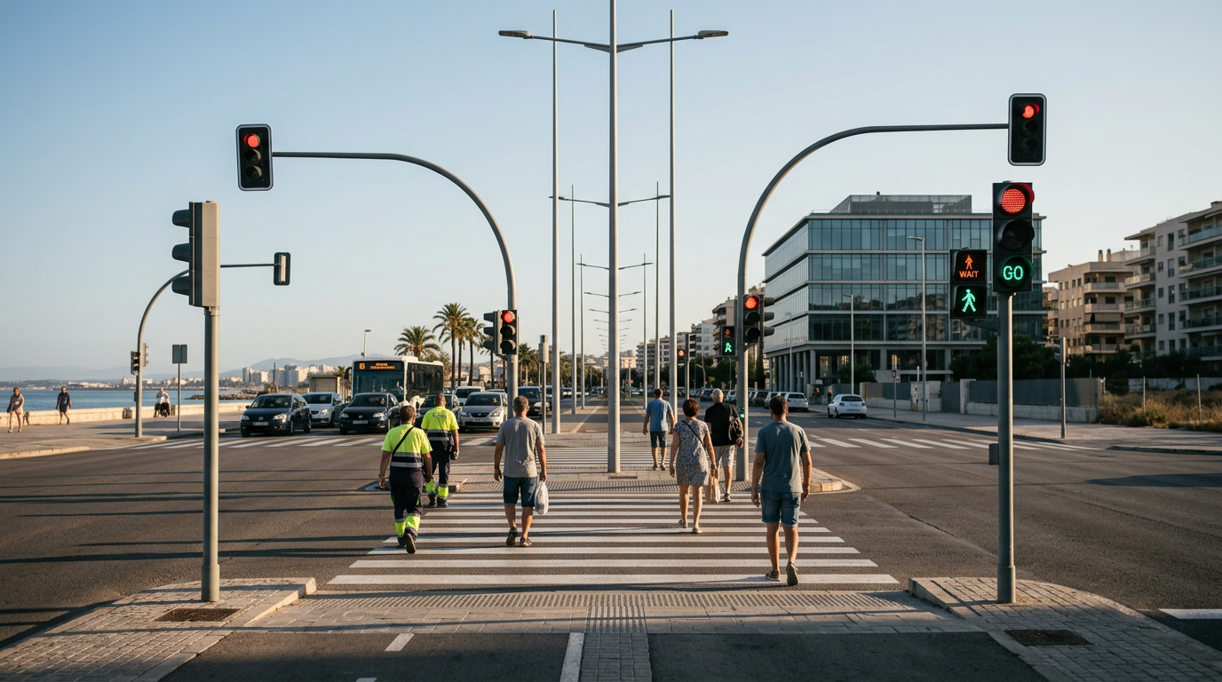 Nya regler för fotgängare och bilister i Spanien