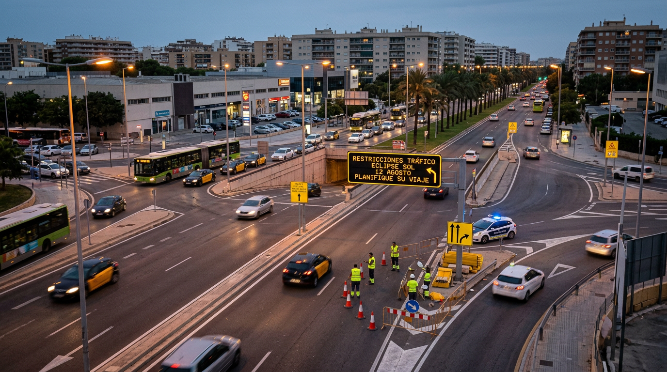 Trafikrestriktioner inför solförmörkelsen 12 augusti