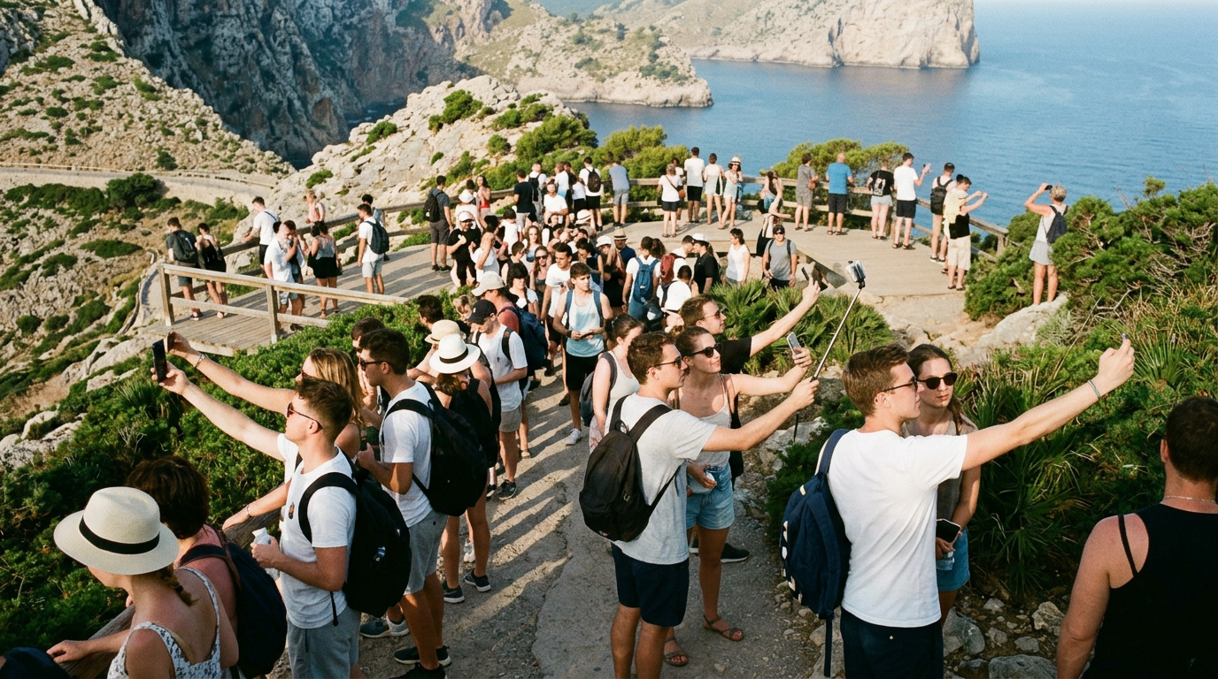 Turism: Självfiehets skapar trängsel på Mallorcas hotspots