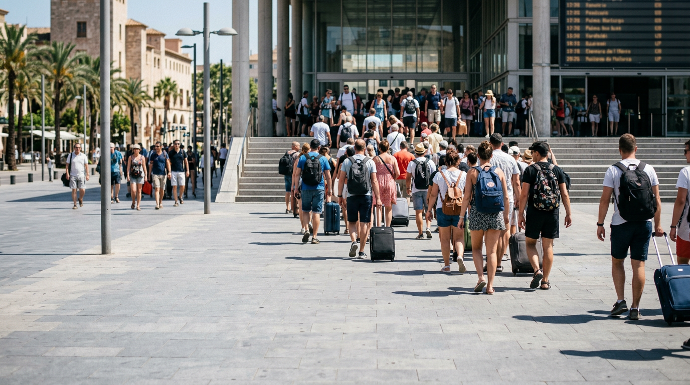 Turismen ökade kraftigt på Mallorca under juli månad
