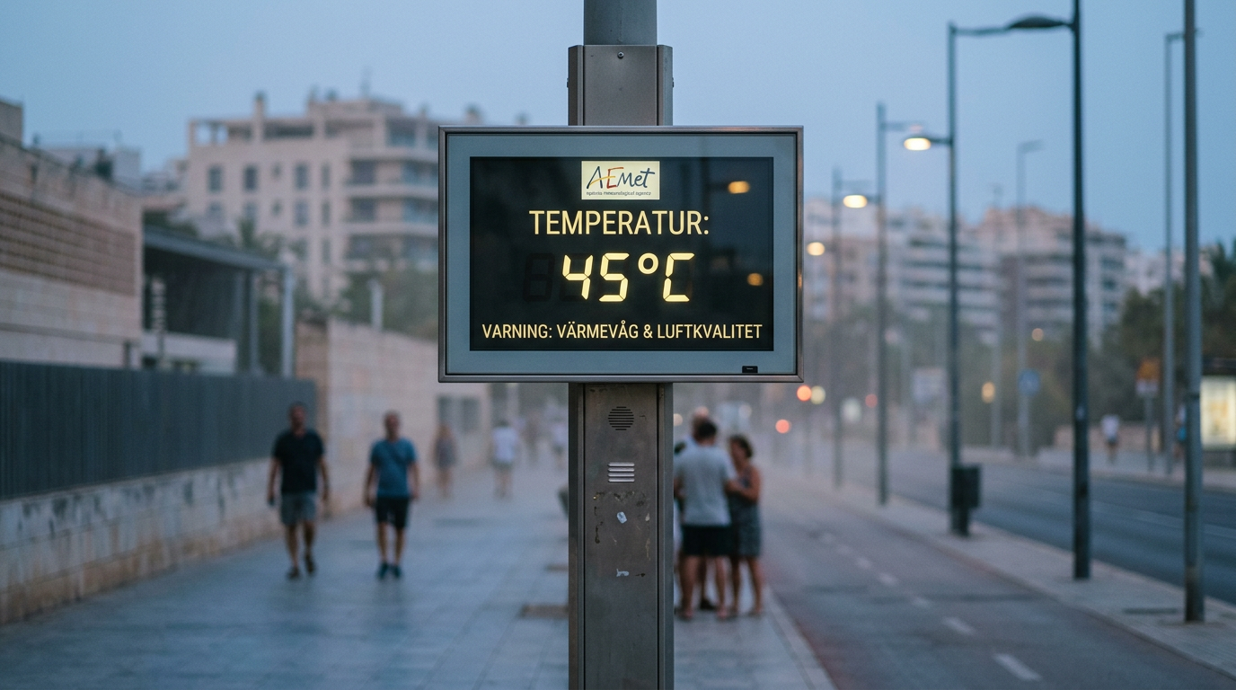 Ny värmebölja med 45 grader väntas