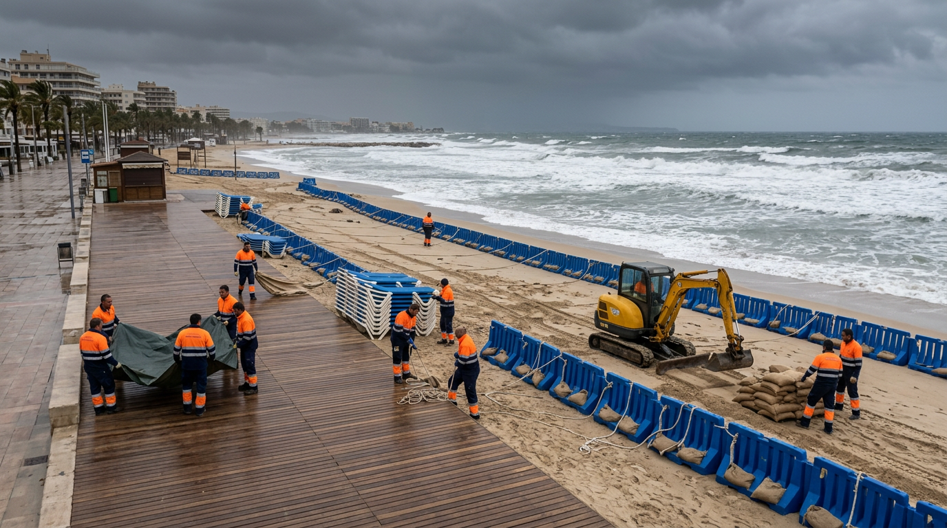 Vädervarning för storm på Mallorca inför helgen