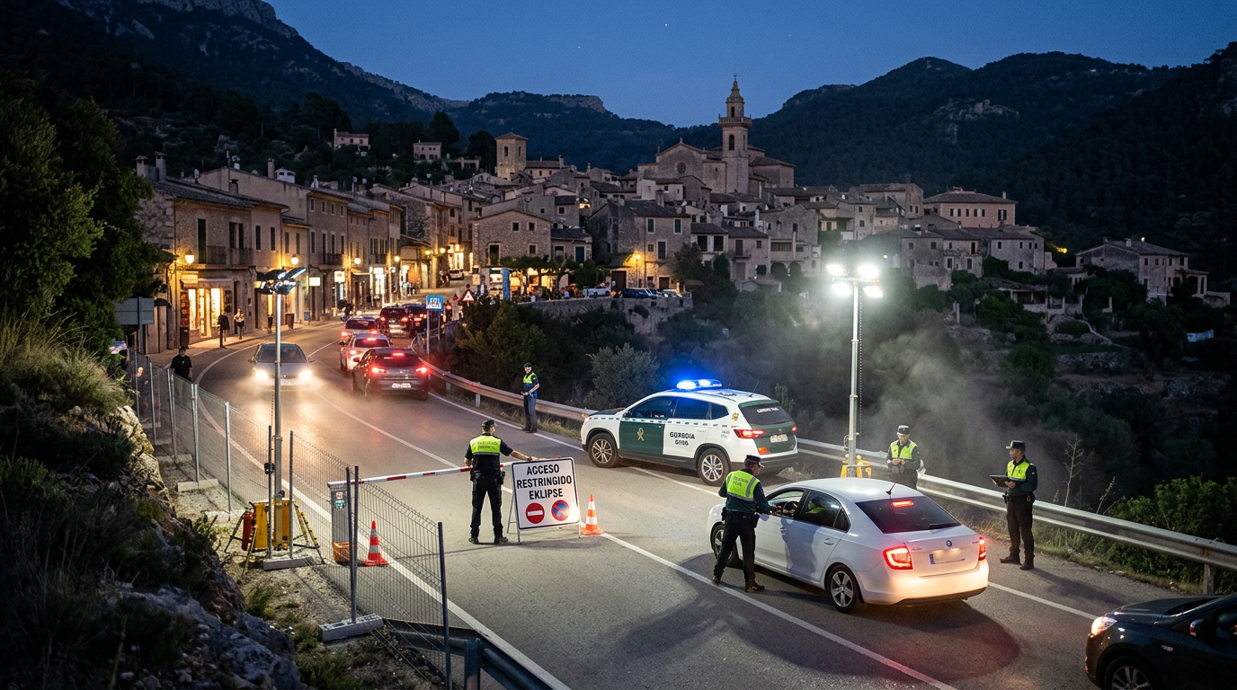 Valldemossa begränsar trafiken inför solförmörkelse