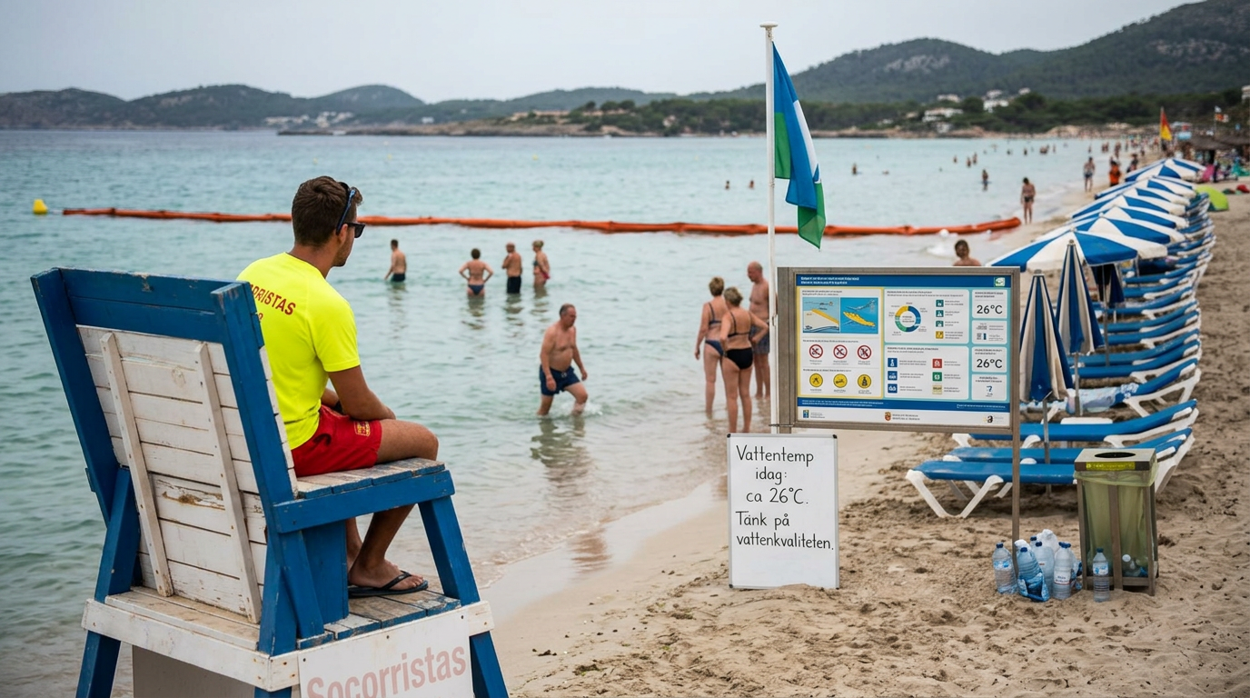 Vattentemperatur Mallorca: Varmare hav lockar badgäster i juli
